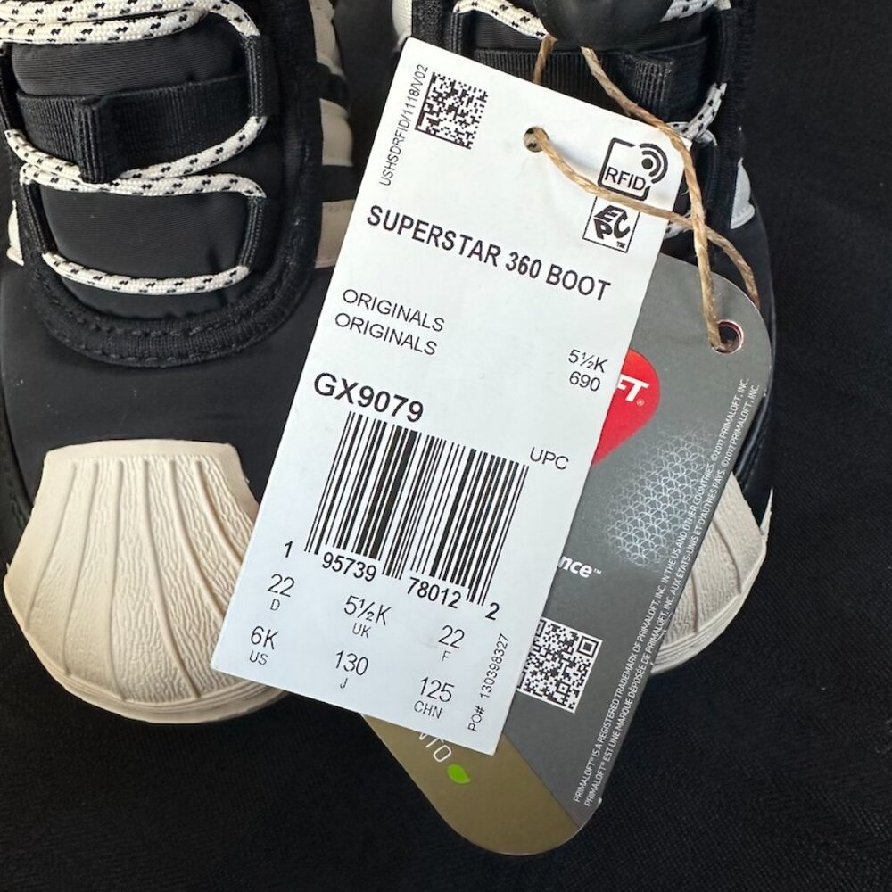 Addidas Superstar 360 Boots Originals Toddler Shoe Size 6K - New with Tags - Picture 13 of 13